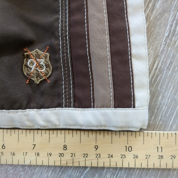 Ripzone Board Shorts Mens Medium (34) Brown Pockets Surfer Beach Vacation - Picture 9 of 9
